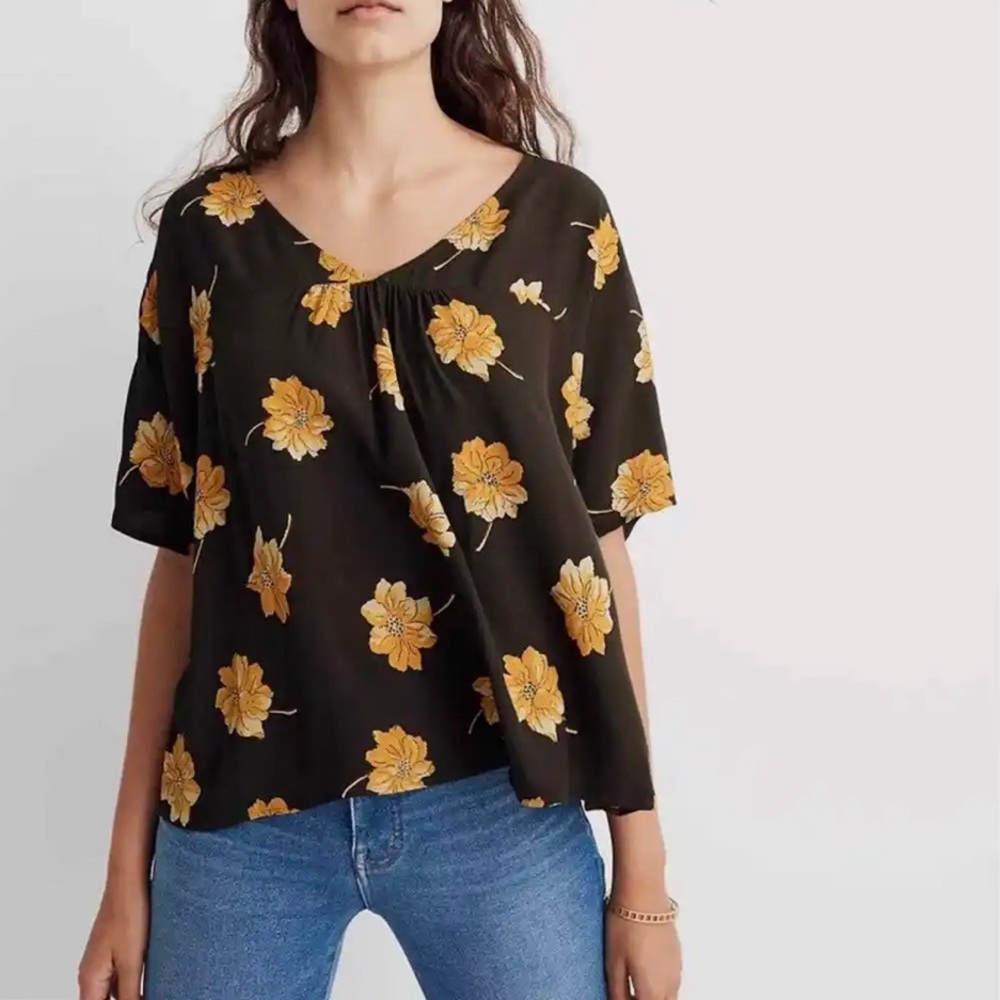 Madewell Floral Top